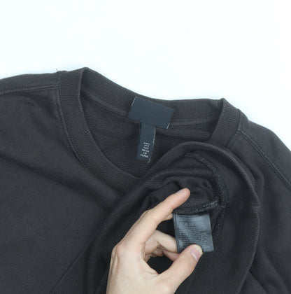 H&M Men's Brown Loose Fit Crew Neck Sweatshirt Size S