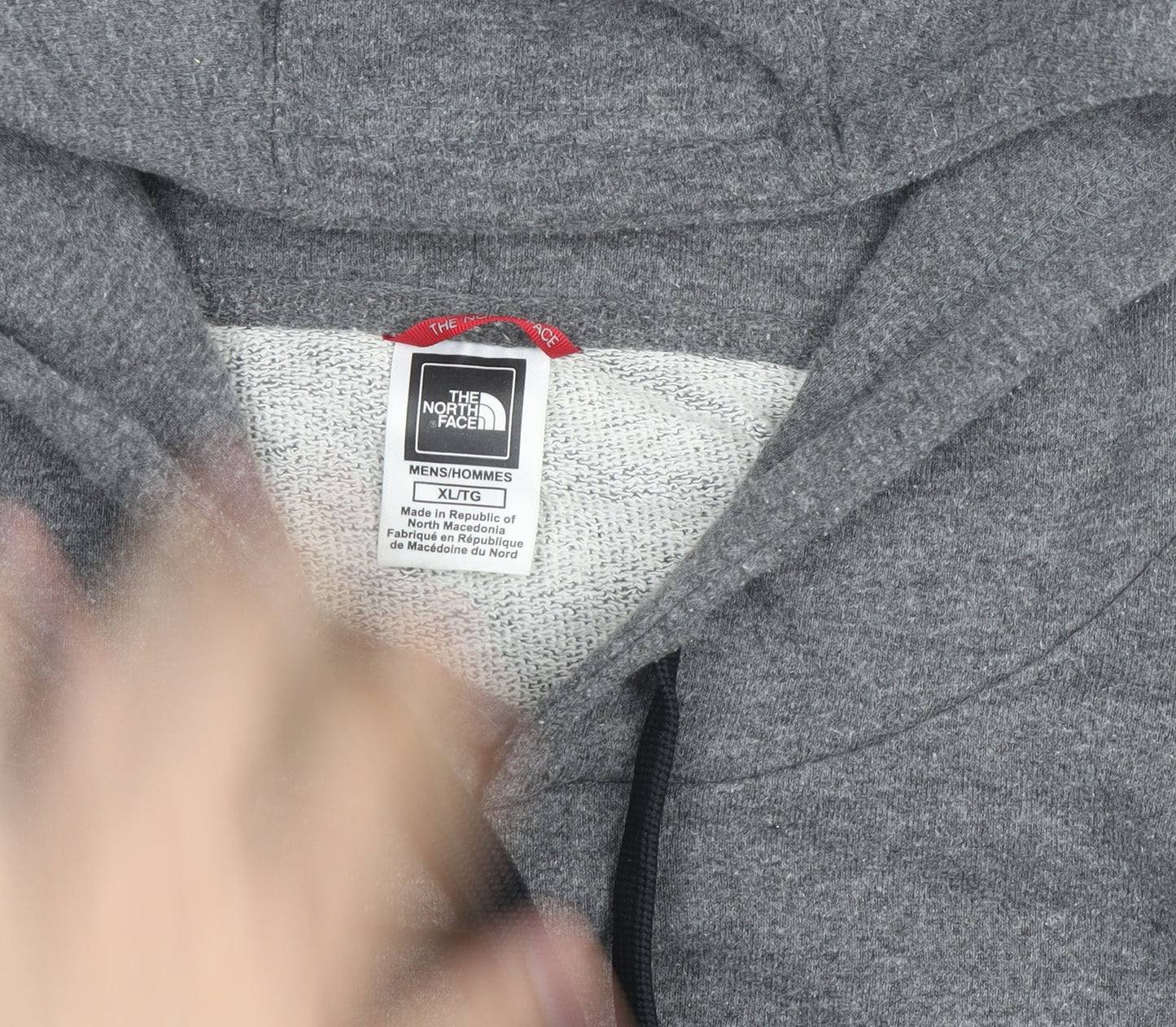 The North Face Mens Grey Pullover Hoodie XL Logo Outdoor Sweatshirt