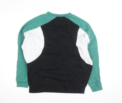ASOS DESIGN Men's Black XS Raglan Graphic Pullover Sweatshirt