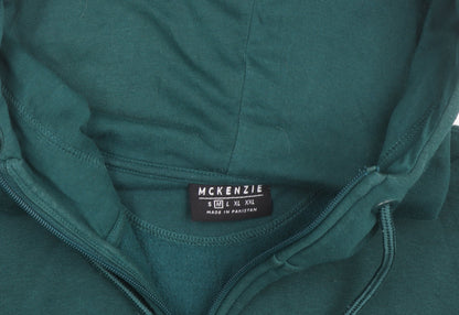 McKenzie Men’s Green Full Zip Hoodie Size M Regular Fit