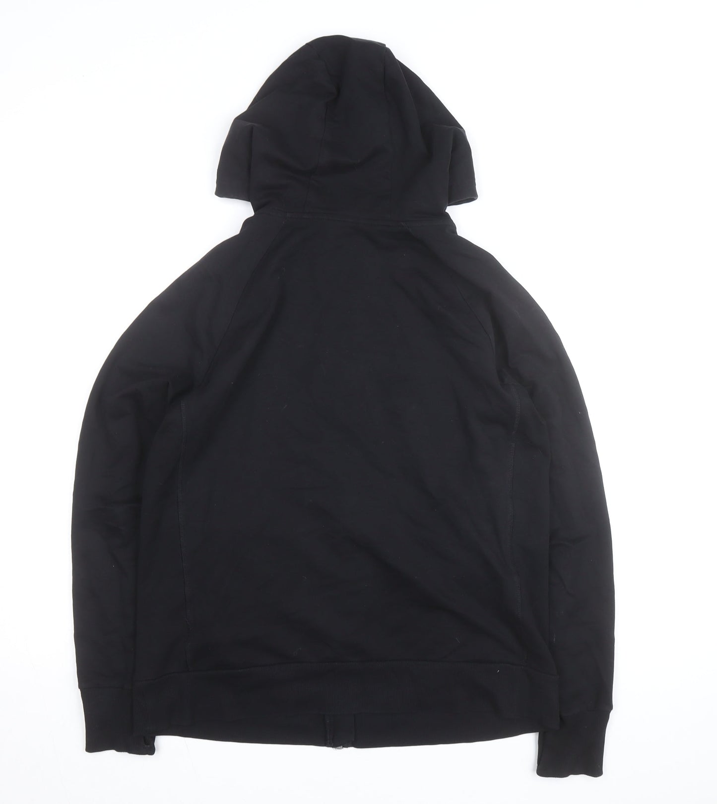 Marks and Spencer Mens Black Full Zip Hoodie Size L Regular Fit