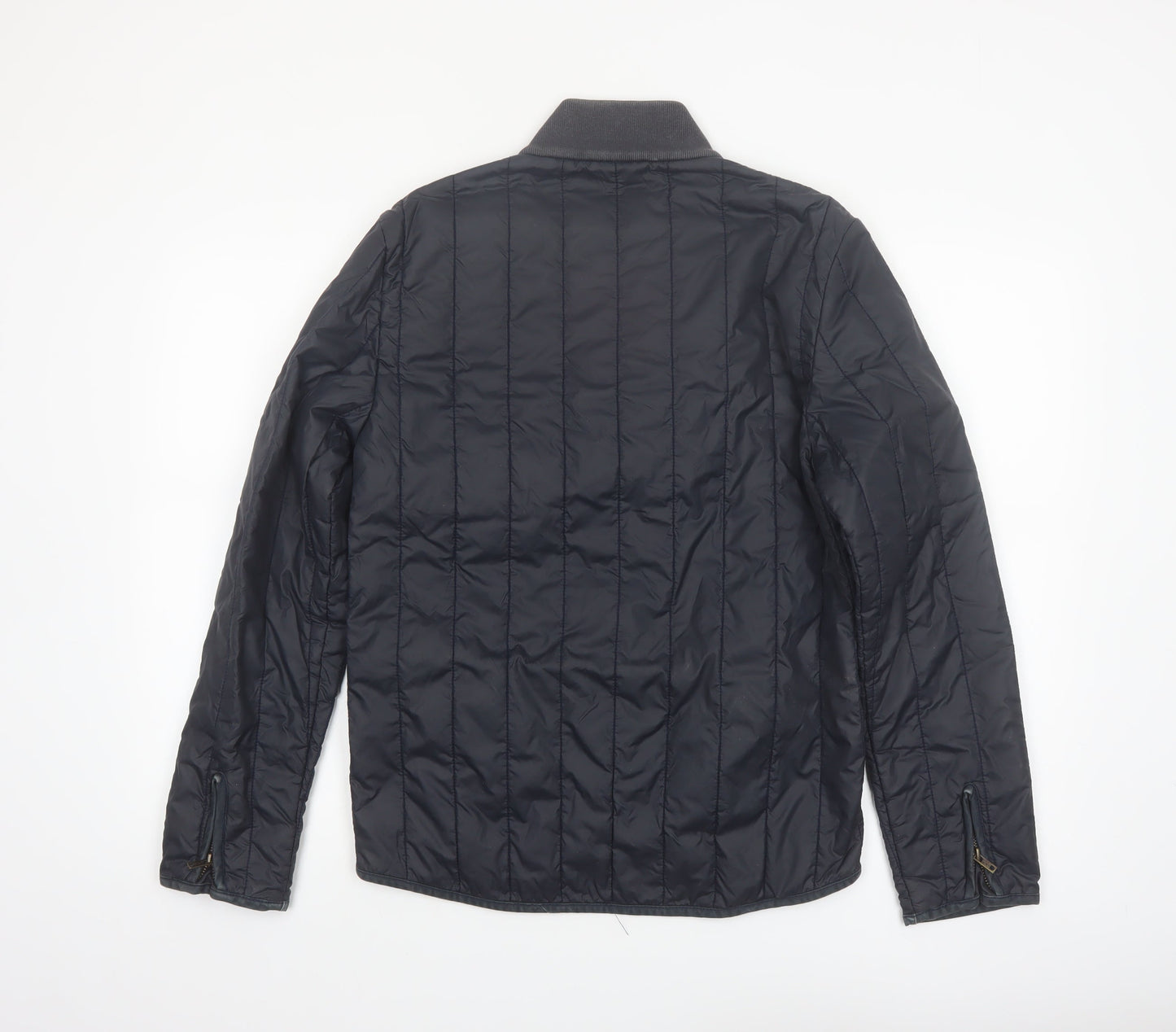 DKNY Jeans Men's Blue Quilted Nylon Jacket Size S