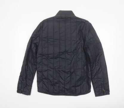 DKNY Jeans Men's Blue Quilted Nylon Jacket Size S