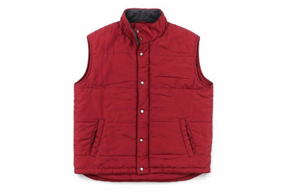 Basic Editions Men's Red Padded Bodywarmer Waistcoat Medium