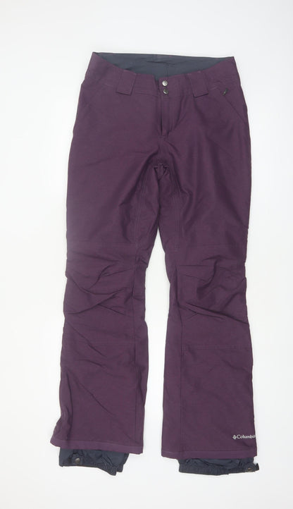 Columbia Womens Purple Omni-Heat Insulated Snow Pants Size S Winter Ski Trousers