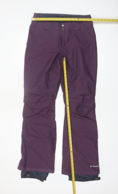 Columbia Womens Purple Omni-Heat Insulated Snow Pants Size S Winter Ski Trousers