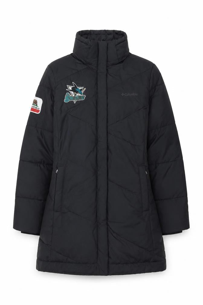 Columbia Women's Black Long Puffer Coat M Winter Outdoor