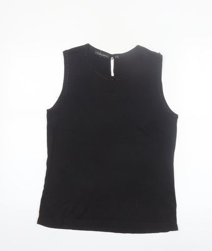 Twilfit Women's Black Cotton Viscose Tank Top L