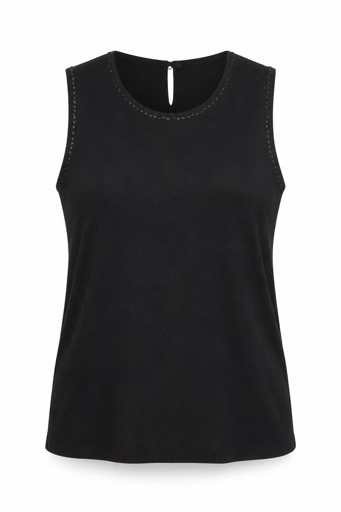 Twilfit Women's Black Cotton Viscose Tank Top L