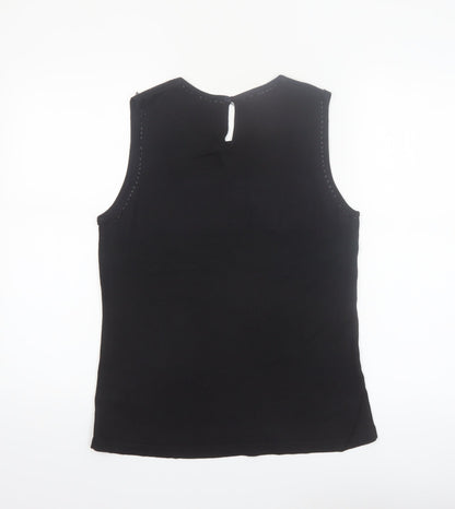 Twilfit Women's Black Cotton Viscose Tank Top L