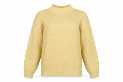 Alfred Dunner Womens Beige Metallic Pullover Jumper Size M
