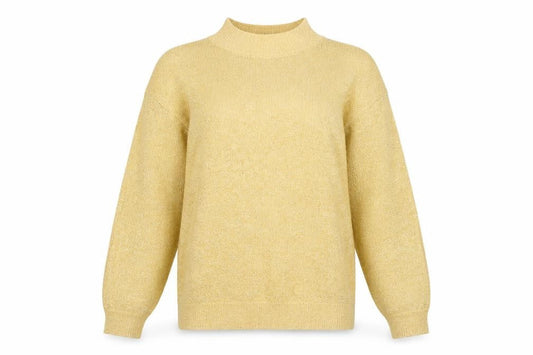 Alfred Dunner Womens Beige Metallic Pullover Jumper Size M