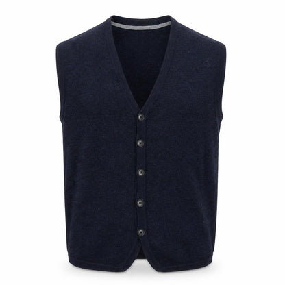 Joseph Abboud Men's Blue Wool Blend XL Sleeveless Vest Jumper
