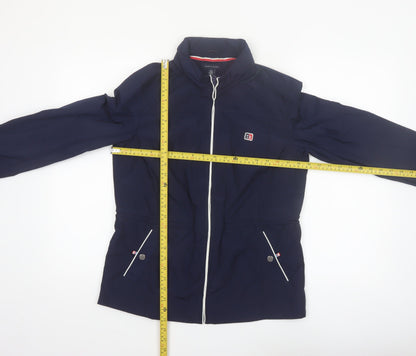 Tommy Hilfiger Women's Blue Bomber Jacket Size S Full Zip Lightweight