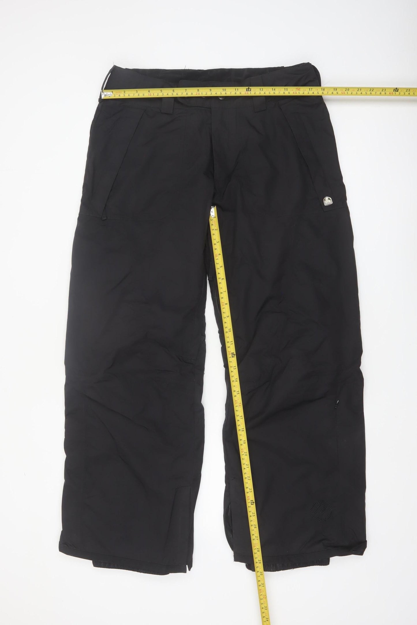 PowderRoom Trilogy Mens Black L Snow Pants Waterproof Winter Trousers