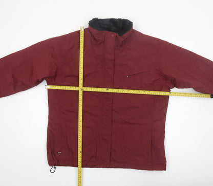 Columbia Women's Red XL Puffer Jacket Waterproof Winter Outdoor Coat