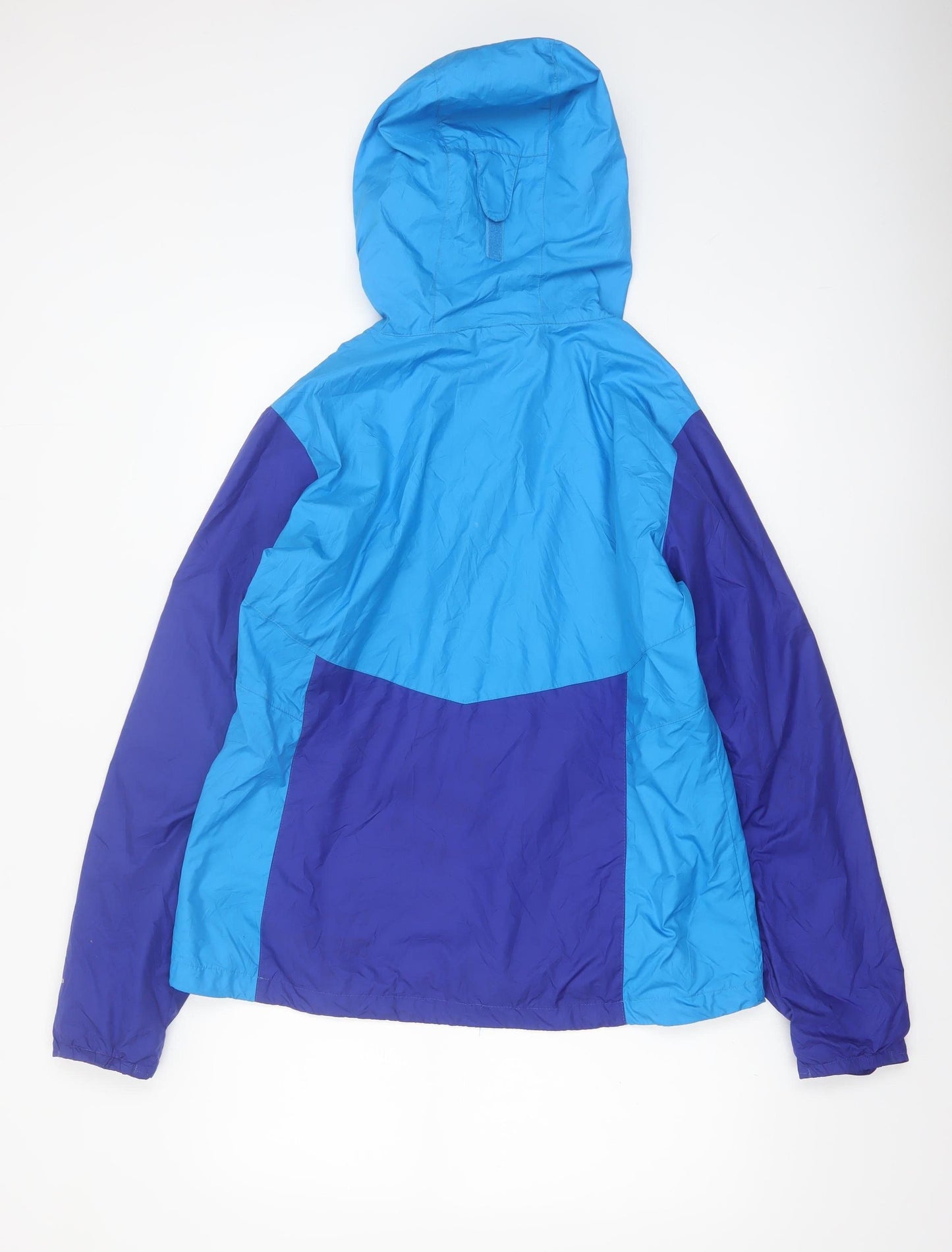 Columbia Women's Blue Waterproof Hooded Windbreaker Jacket XL