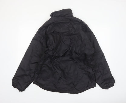 Columbia Women Black M Puffer Jacket Winter Fleece Lined Outdoor