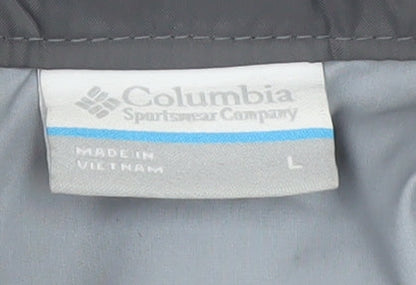 Columbia Men's Red Windbreaker Jacket L Lightweight Outdoor