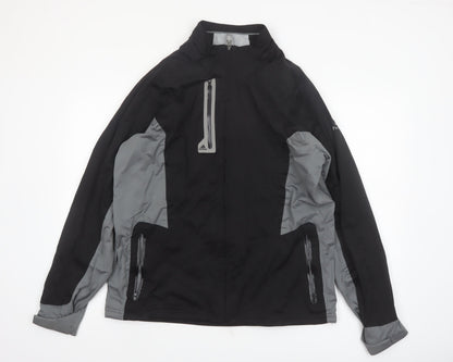 Adidas Men's Black Climaproof Golf Windbreaker Jacket L Waterproof