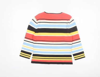 Cyrus Women's Multicoloured Striped Knit Pullover Jumper Size M