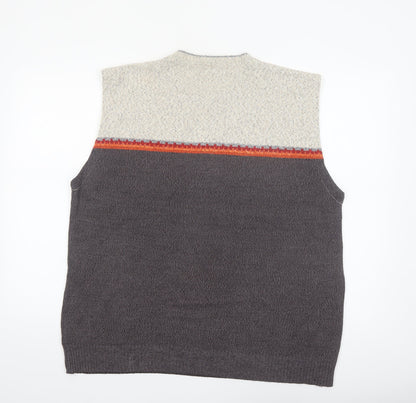 Pierre Cardin Men’s Multicoloured Fair Isle Wool Vest L