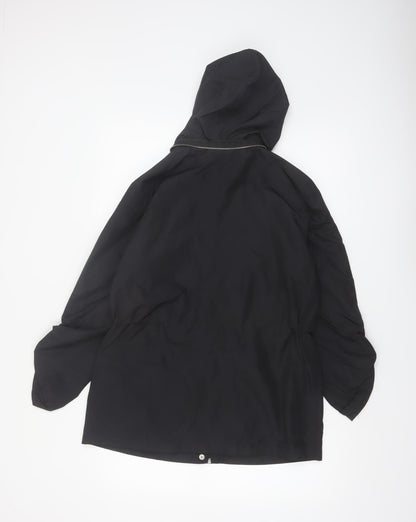 Style & Co. Women’s Black Hooded Mid-Length Anorak Jacket Size S