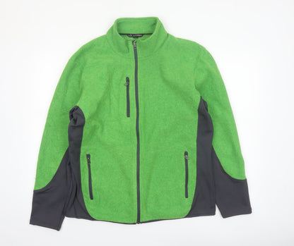 Port Authority Mens Green Soft Shell Fleece Jacket Size L