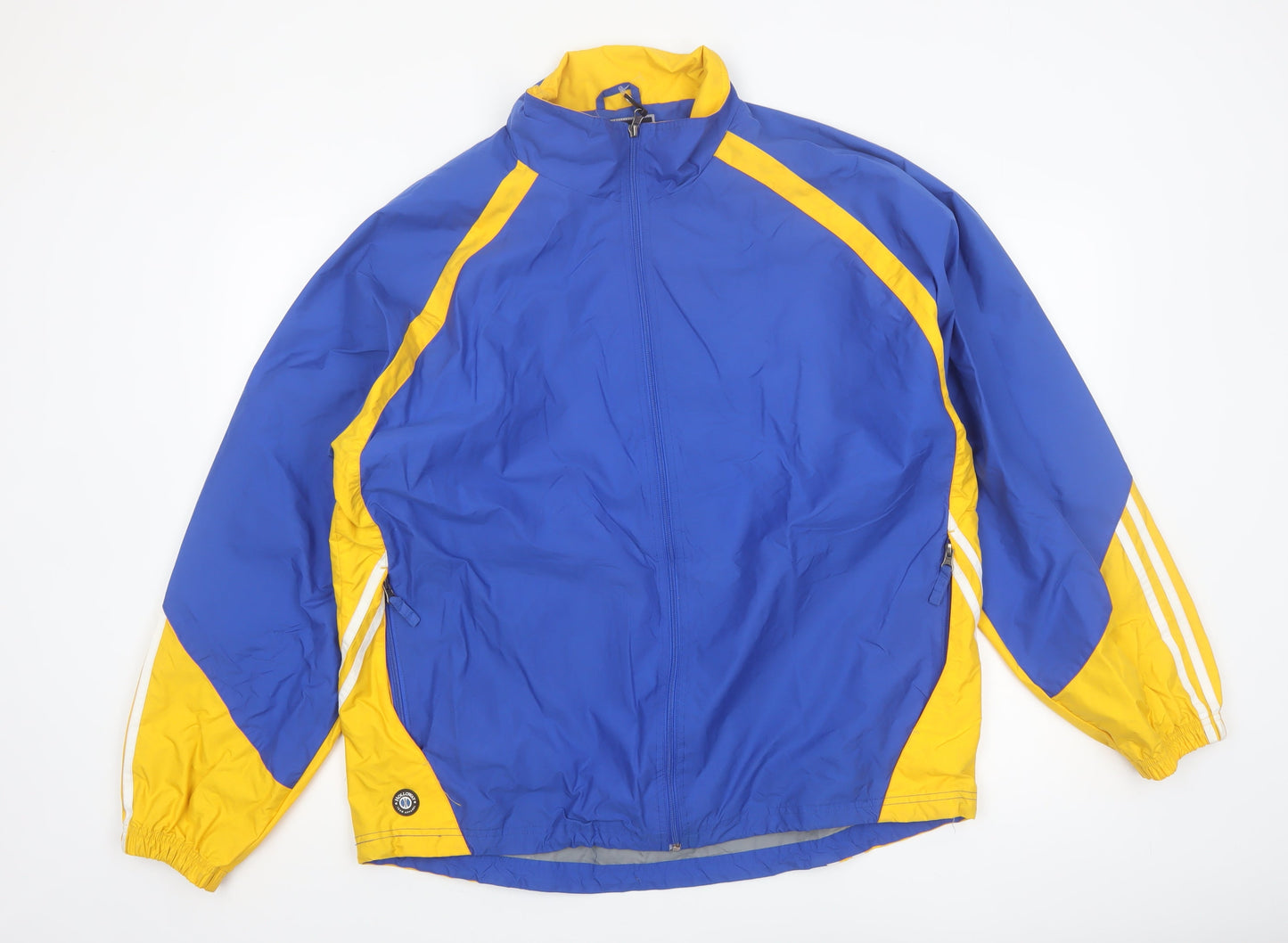 Holloway Men's Blue & Yellow Windbreaker Jacket Size L Sports Style