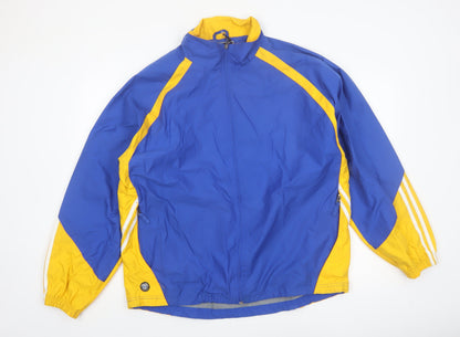 Holloway Men's Blue & Yellow Windbreaker Jacket Size L Sports Style