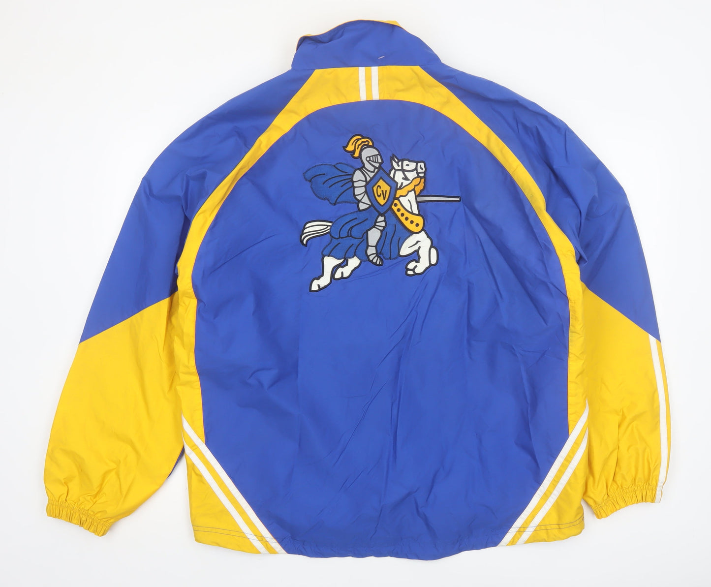 Holloway Men's Blue & Yellow Windbreaker Jacket Size L Sports Style