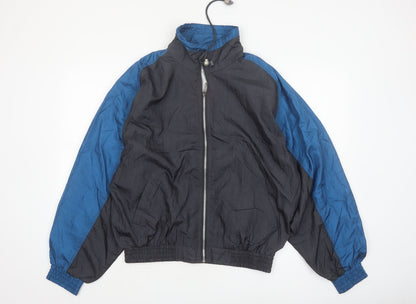San Francisco Sport Men's Blue Black L 90s Windbreaker Jacket