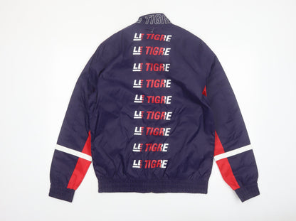 Le Tigre Men's Blue M Windbreaker Jacket Lightweight Casual