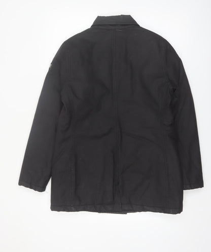 Calvin Klein Jeans Men's Black Cotton Pea Coat Size S