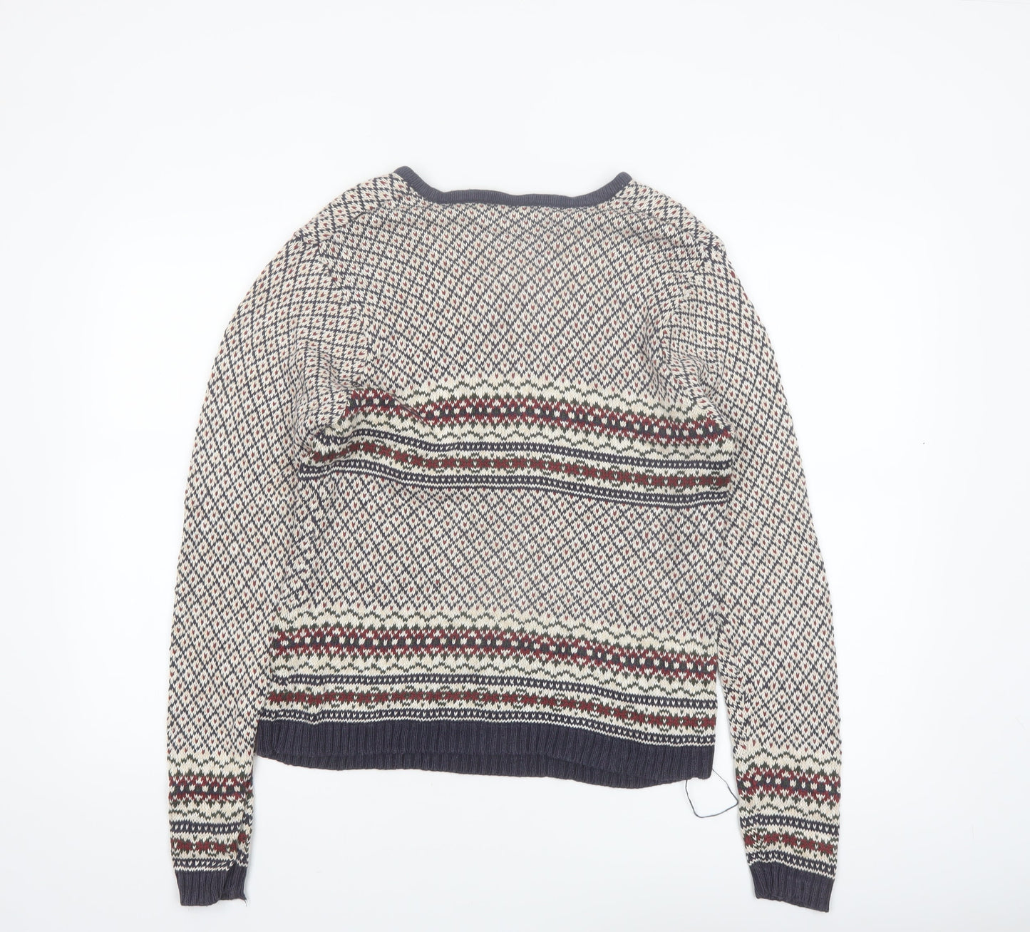 Paul Harris Design Women’s Multicoloured V-Neck Fair Isle Knit Jumper M