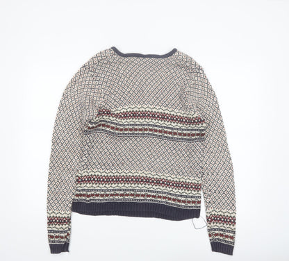 Paul Harris Design Women’s Multicoloured V-Neck Fair Isle Knit Jumper M