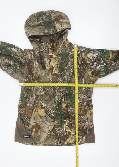 GuideSeries Women Brown Camouflage Hooded Waterproof Jacket S