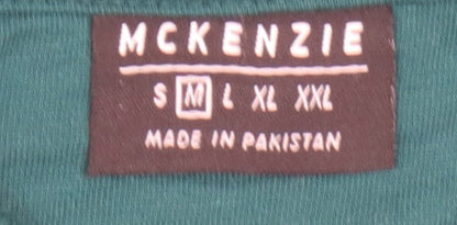 McKenzie Men's Green Crew Neck Sweatshirt M Pullover Logo