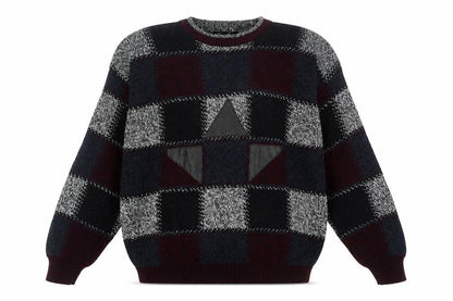 Impact Men’s Multicoloured 2XL Retro Chunky Knit Pullover Jumper