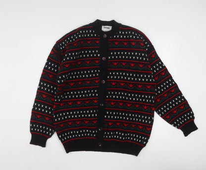 Nanook Men's Multicoloured Fair Isle Wool Cardigan L
