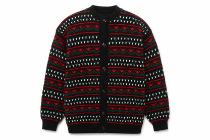 Nanook Men's Multicoloured Fair Isle Wool Cardigan L