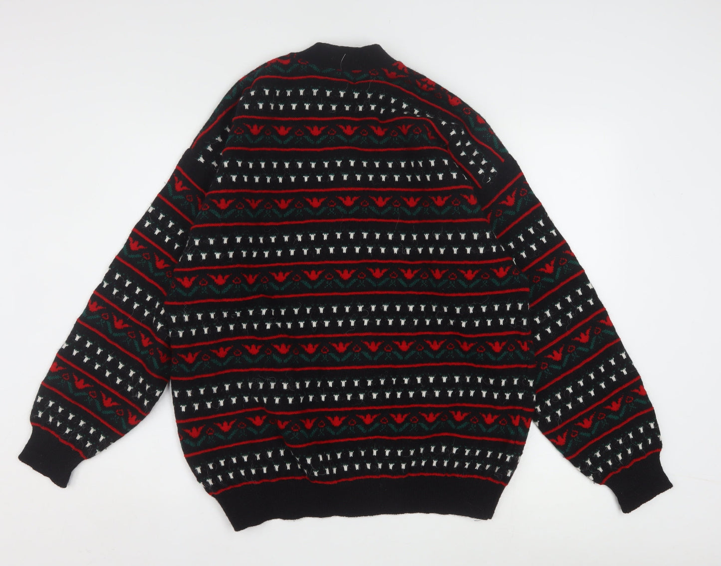 Nanook Men's Multicoloured Fair Isle Wool Cardigan L