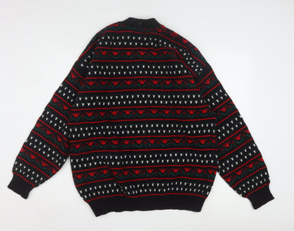 Nanook Men's Multicoloured Fair Isle Wool Cardigan L