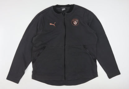 Puma Men’s Black Manchester City Bomber Jacket 2XL Full Zip