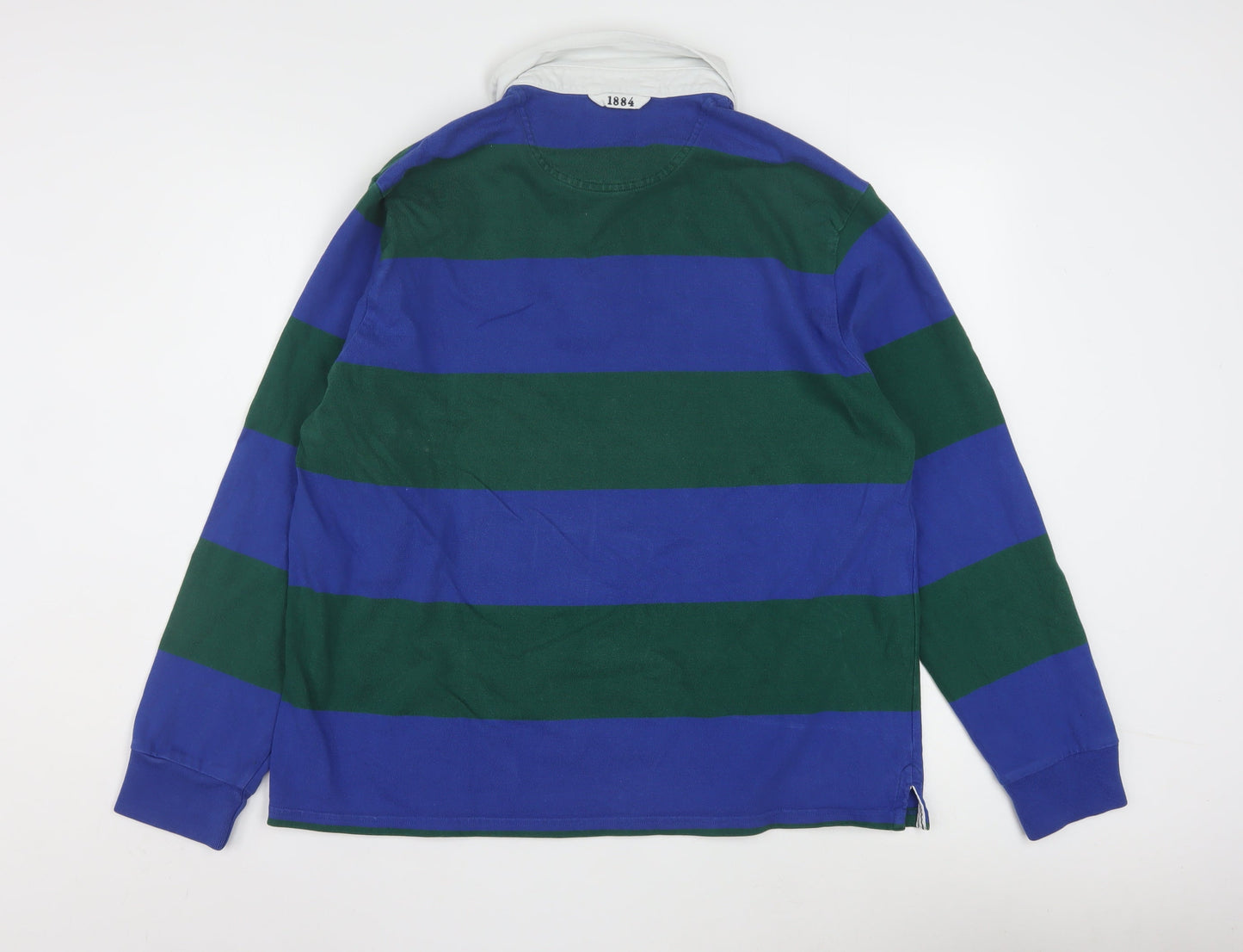 Marks and Spencer Men's Multicoloured XL Long Sleeve Rugby Polo Shirt