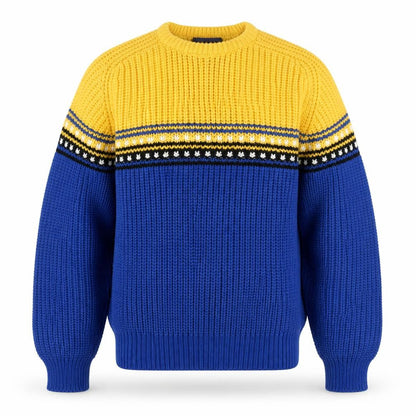 Claybrooke Men's Multicoloured Chunky Knit Acrylic Jumper M