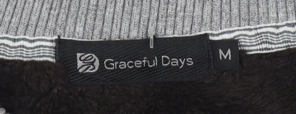 Graceful Days Men's Brown Fair Isle Knit Jumper M