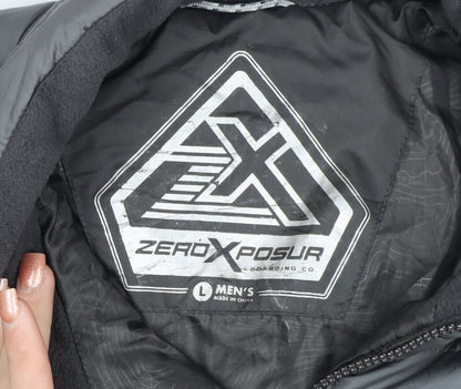 ZeroXposur Men's Grey L Insulated Puffer Jacket Winter Coat
