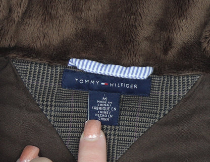 Tommy Hilfiger Women's Brown Check Padded Waistcoat M