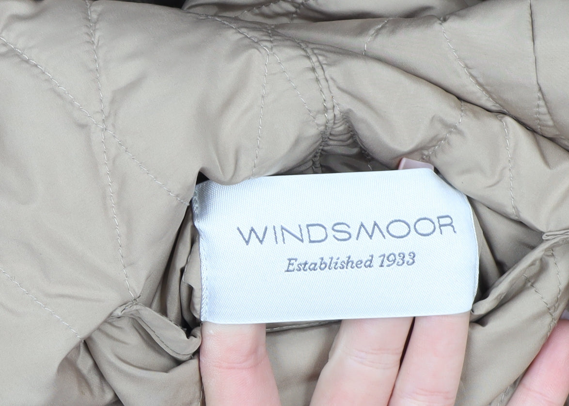 Windsmoor Women's Blue Quilted Mid-Length Jacket Size M
